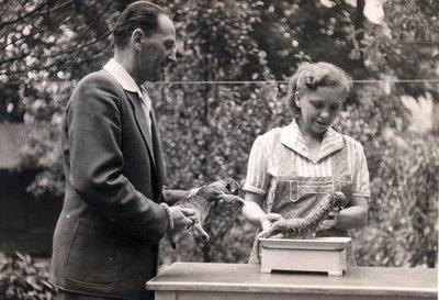 První ředitel zoo pan Bohumil Vítek s manželkou