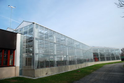 Nové pěstební skleníky v zázemí zoo (r. 2010)